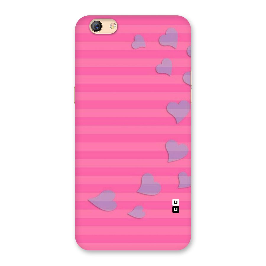 Light Heart Stripes Back Case for Oppo F3 Plus
