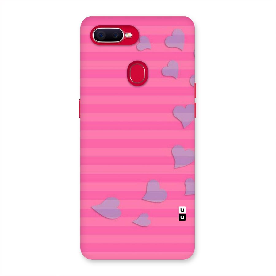 Light Heart Stripes Back Case for Oppo F9 Pro