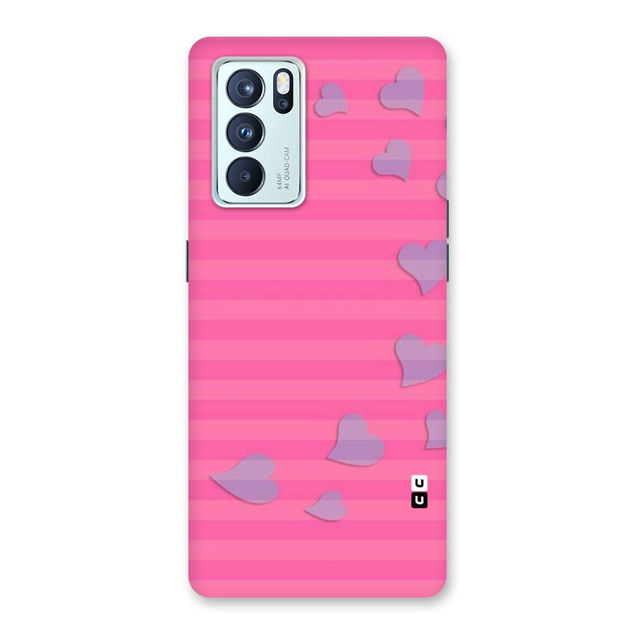 Light Heart Stripes Back Case for Oppo Reno6 Pro 5G