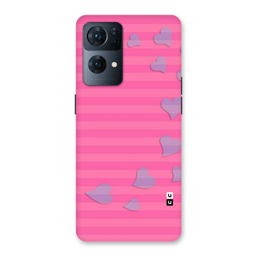Light Heart Stripes Back Case for Oppo Reno7 Pro 5G