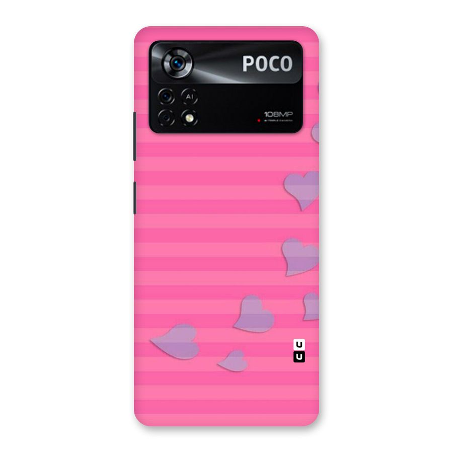 Light Heart Stripes Back Case for Poco X4 Pro 5G