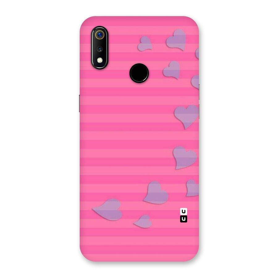 Light Heart Stripes Back Case for Realme 3