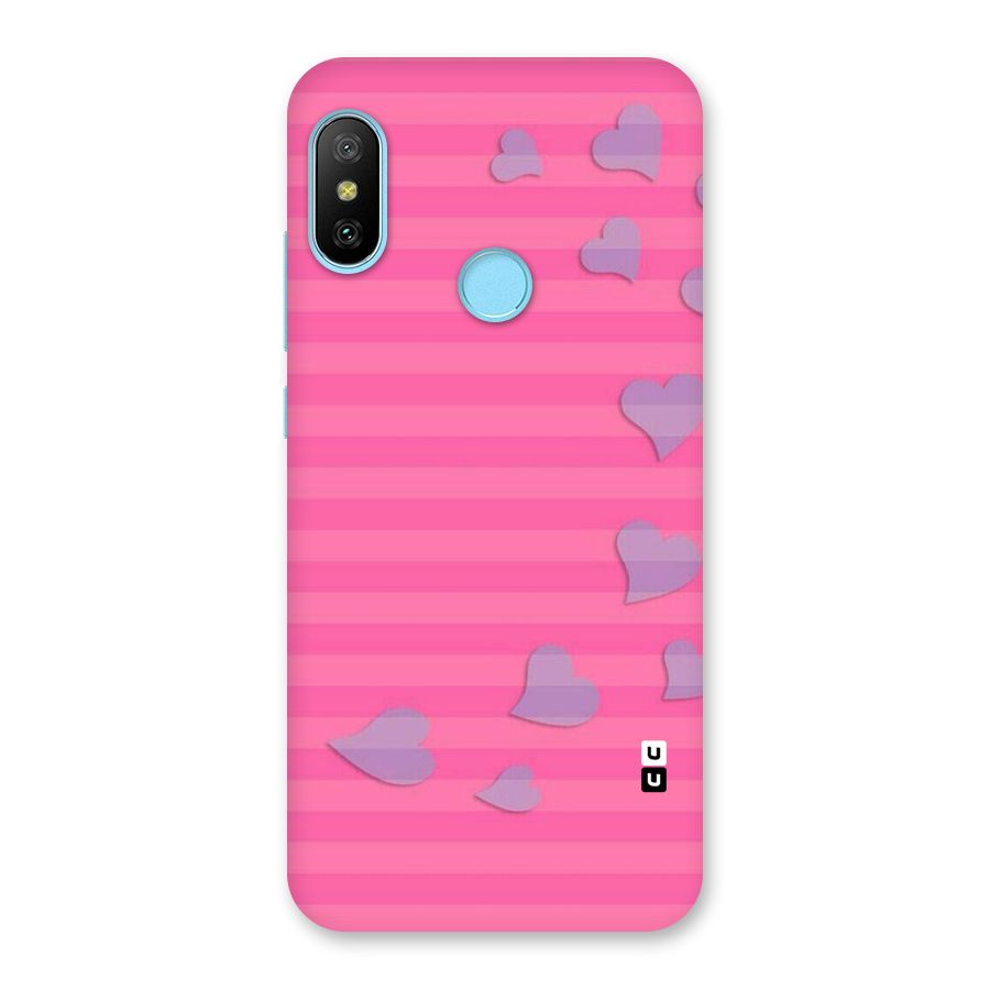 Light Heart Stripes Back Case for Redmi 6 Pro