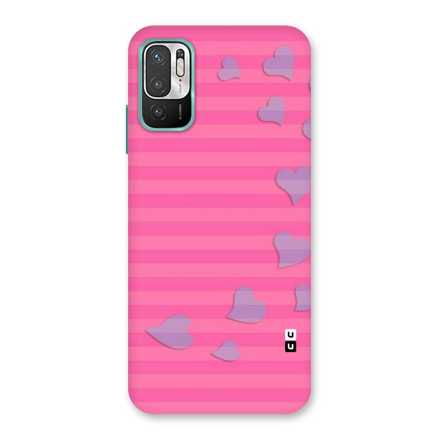 Light Heart Stripes Back Case for Redmi Note 10T 5G