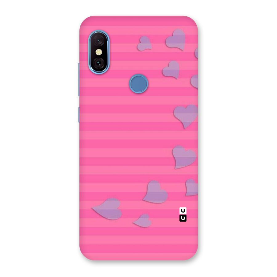 Light Heart Stripes Back Case for Redmi Note 6 Pro