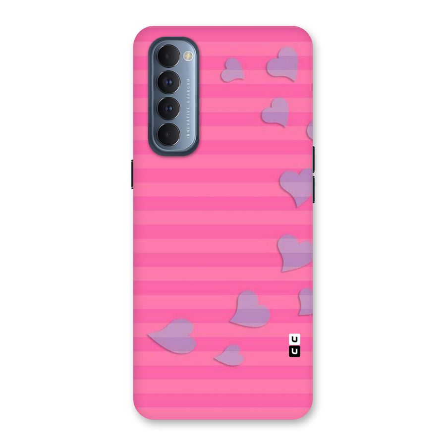 Light Heart Stripes Back Case for Reno4 Pro