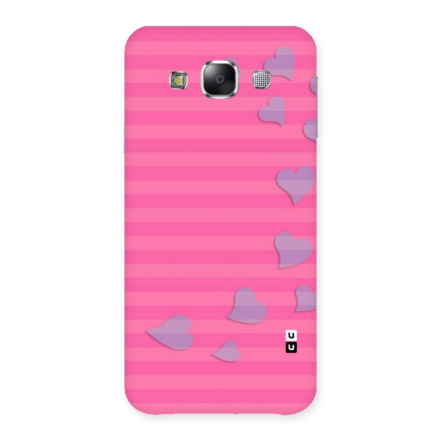 Light Heart Stripes Back Case for Samsung Galaxy E5