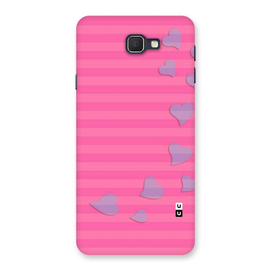 Light Heart Stripes Back Case for Samsung Galaxy J7 Prime