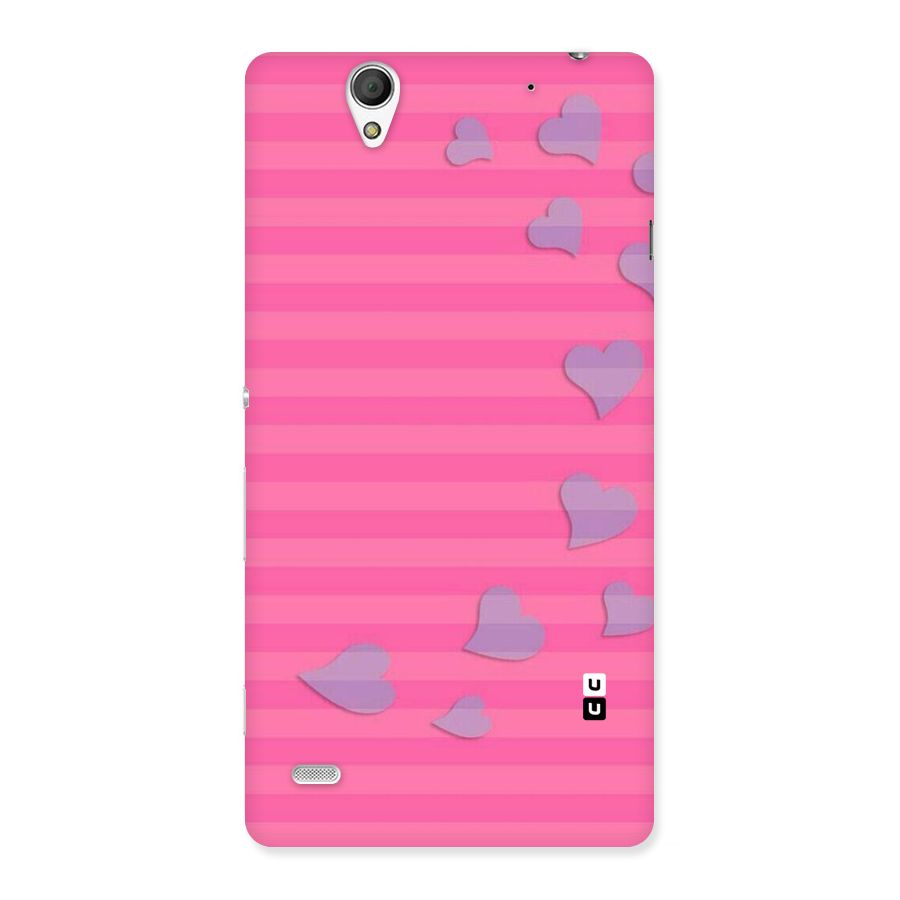 Light Heart Stripes Back Case for Sony Xperia C4