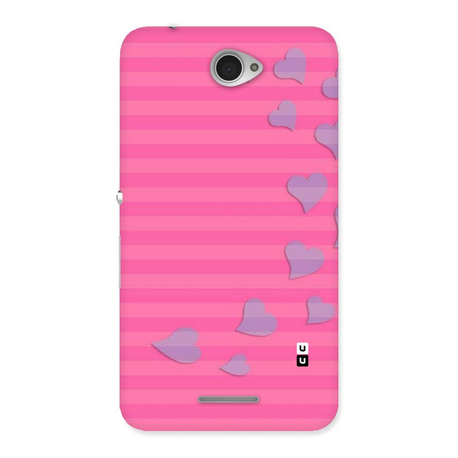 Light Heart Stripes Back Case for Sony Xperia E4