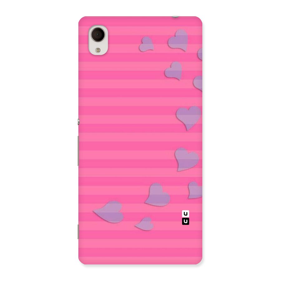 Light Heart Stripes Back Case for Sony Xperia M4