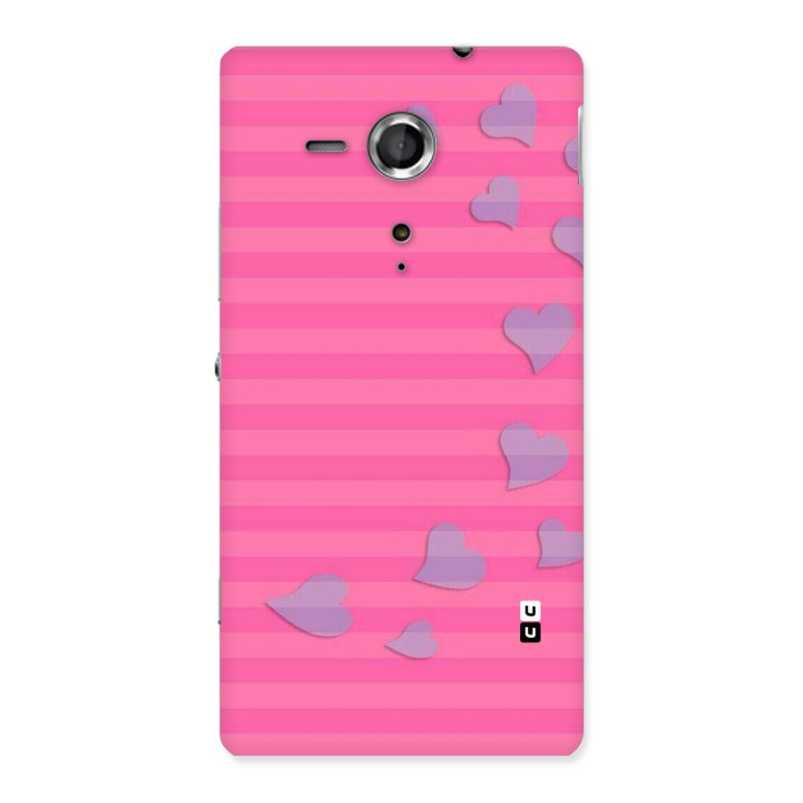 Light Heart Stripes Back Case for Sony Xperia SP