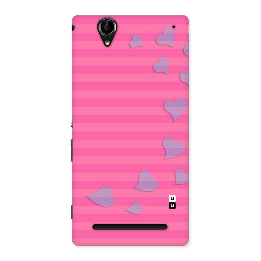 Light Heart Stripes Back Case for Sony Xperia T2