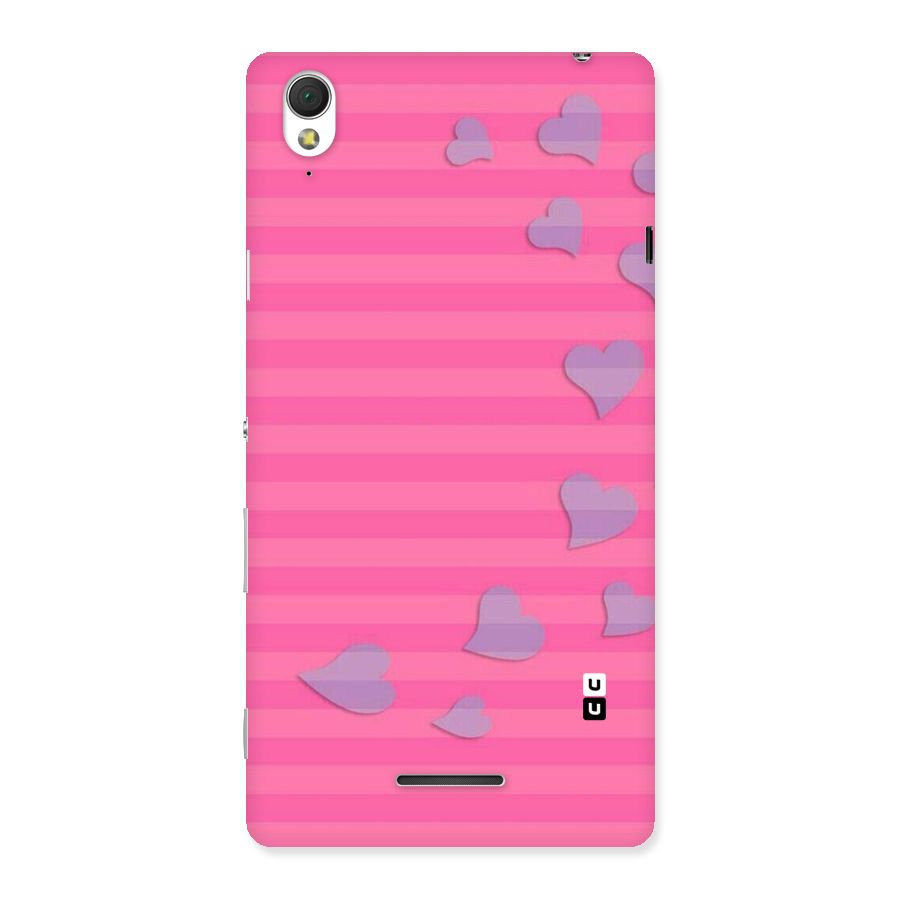 Light Heart Stripes Back Case for Sony Xperia T3