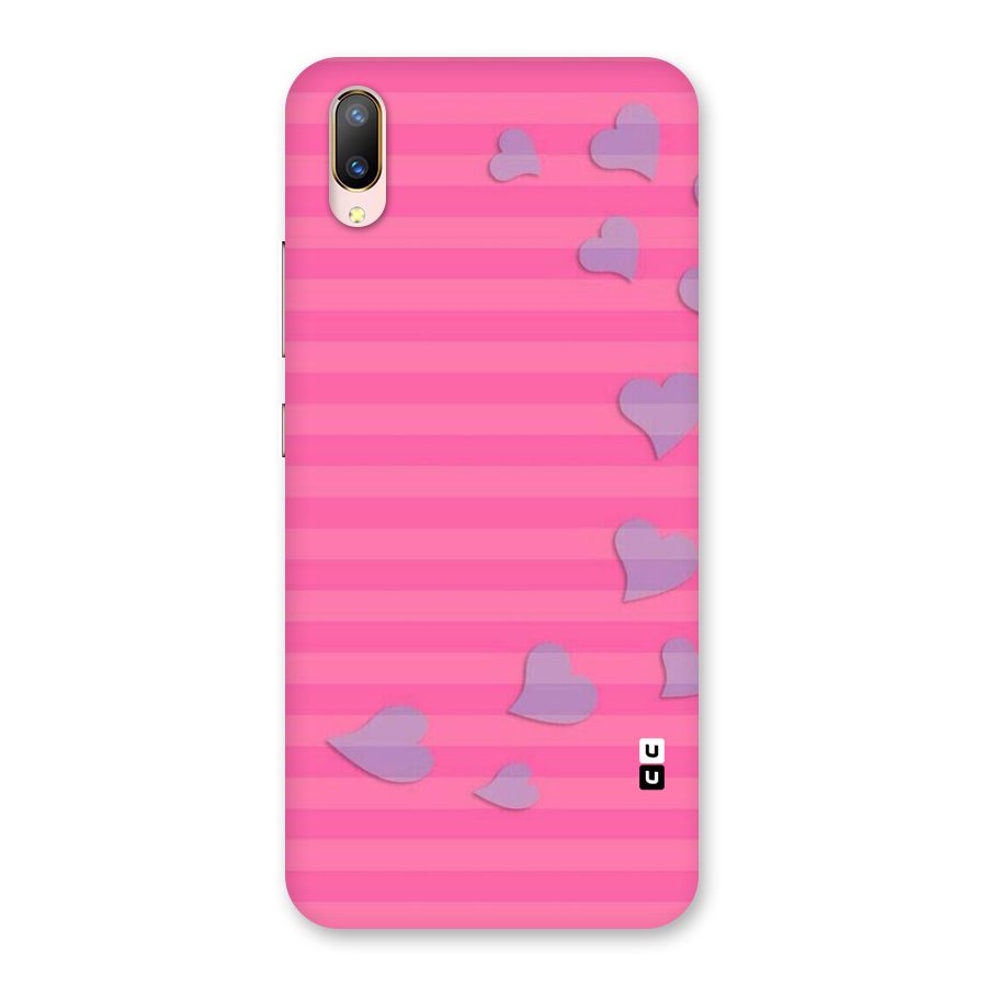 Light Heart Stripes Back Case for Vivo V11 Pro