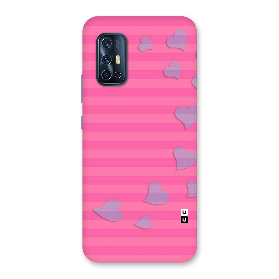 Light Heart Stripes Back Case for Vivo V17