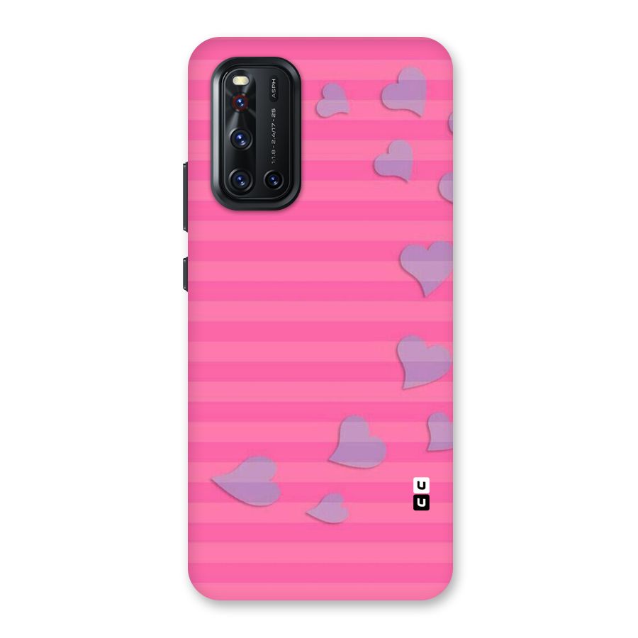 Light Heart Stripes Back Case for Vivo V19