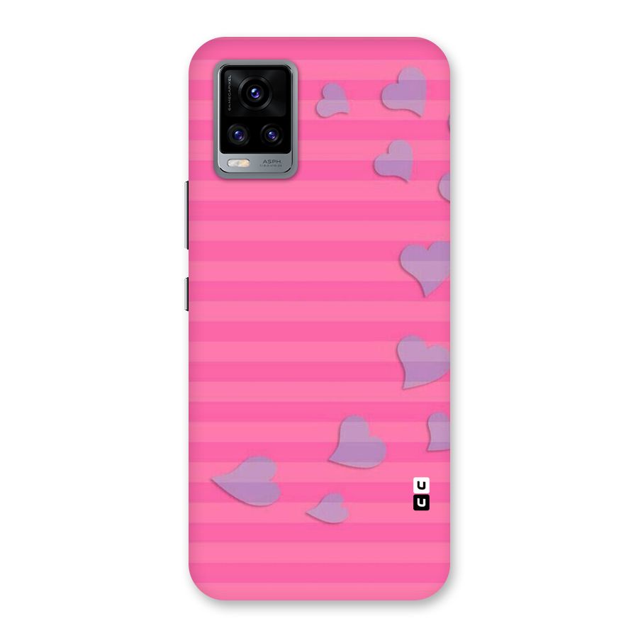 Light Heart Stripes Back Case for Vivo V20