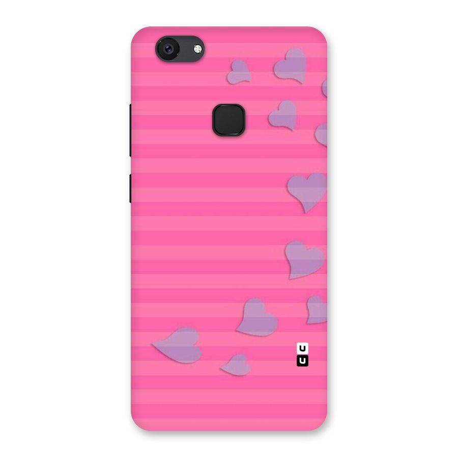 Light Heart Stripes Back Case for Vivo V7 Plus
