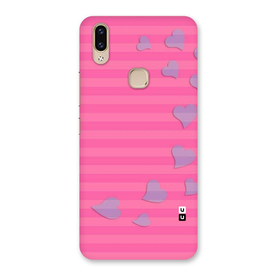 Light Heart Stripes Back Case for Vivo V9 Youth