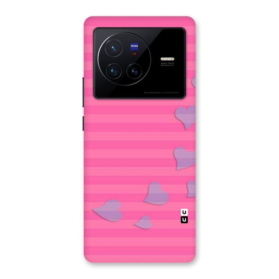 Light Heart Stripes Back Case for Vivo X80