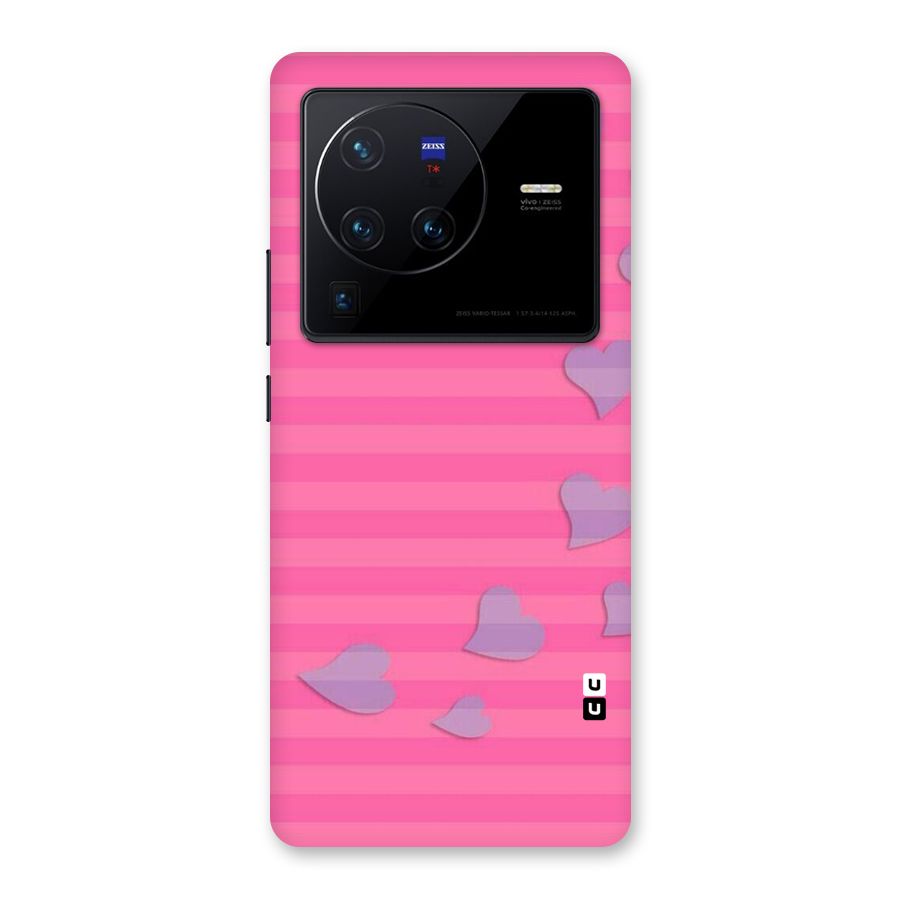 Light Heart Stripes Back Case for Vivo X80 Pro