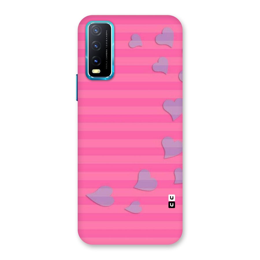 Light Heart Stripes Back Case for Vivo Y20G