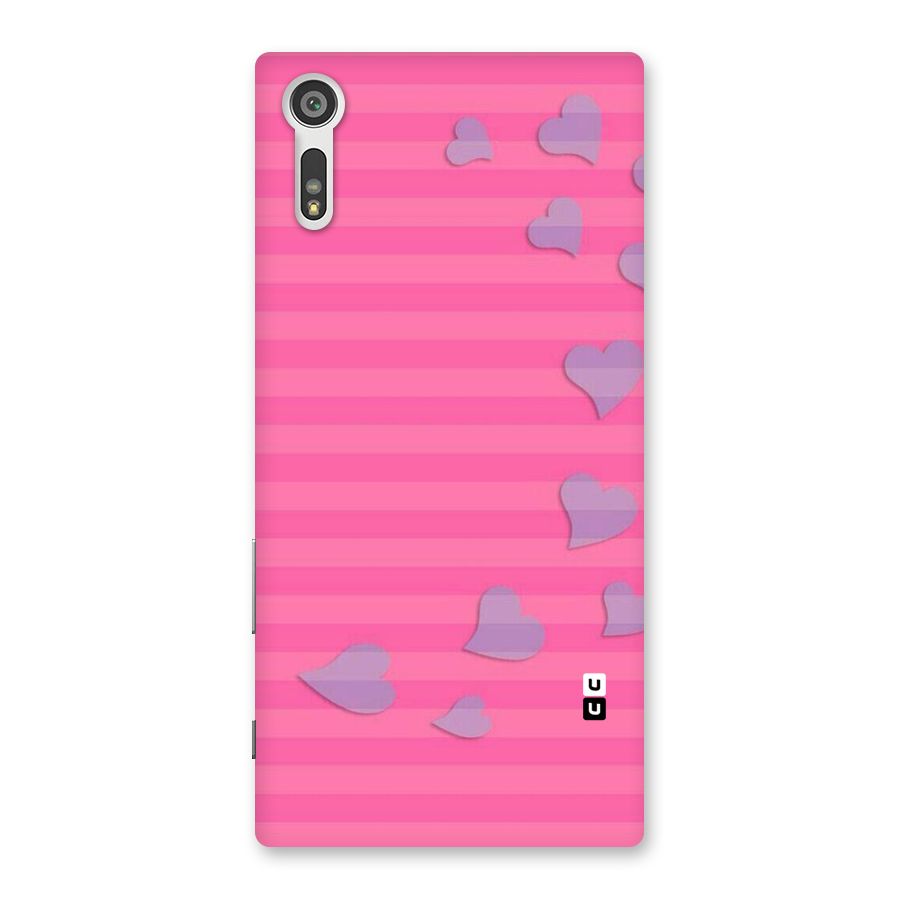 Light Heart Stripes Back Case for Xperia XZ