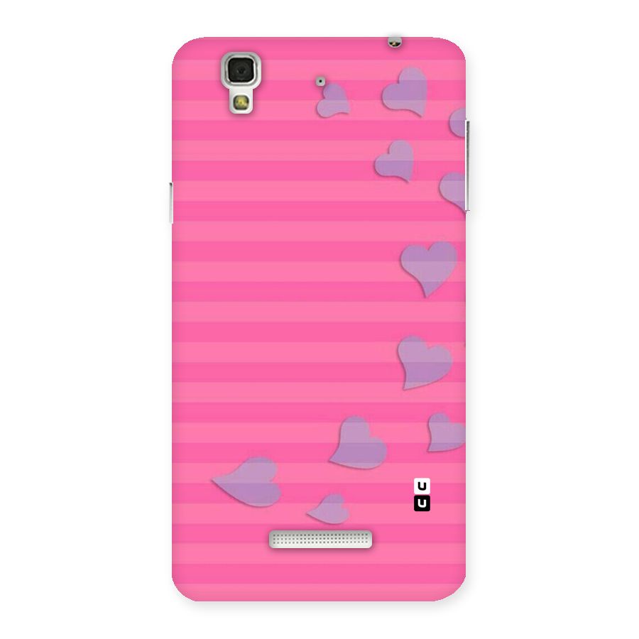 Light Heart Stripes Back Case for YU Yureka Plus