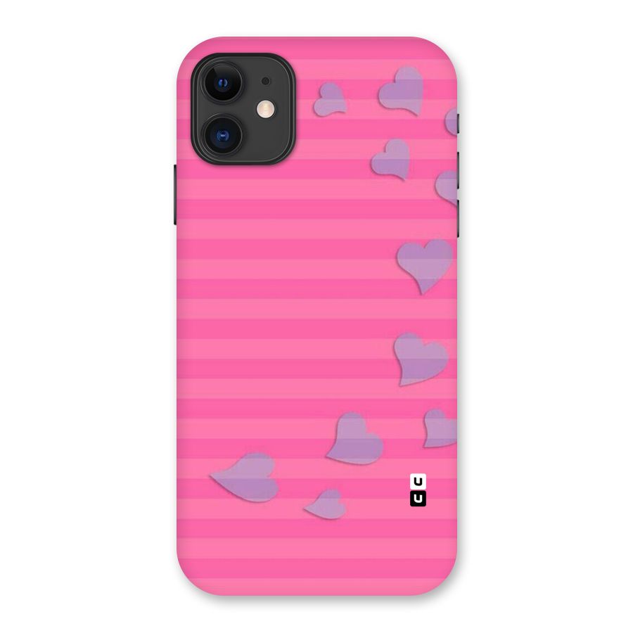 Light Heart Stripes Back Case for iPhone 11