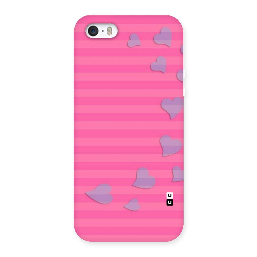 Light Heart Stripes Back Case for iPhone 5 5S