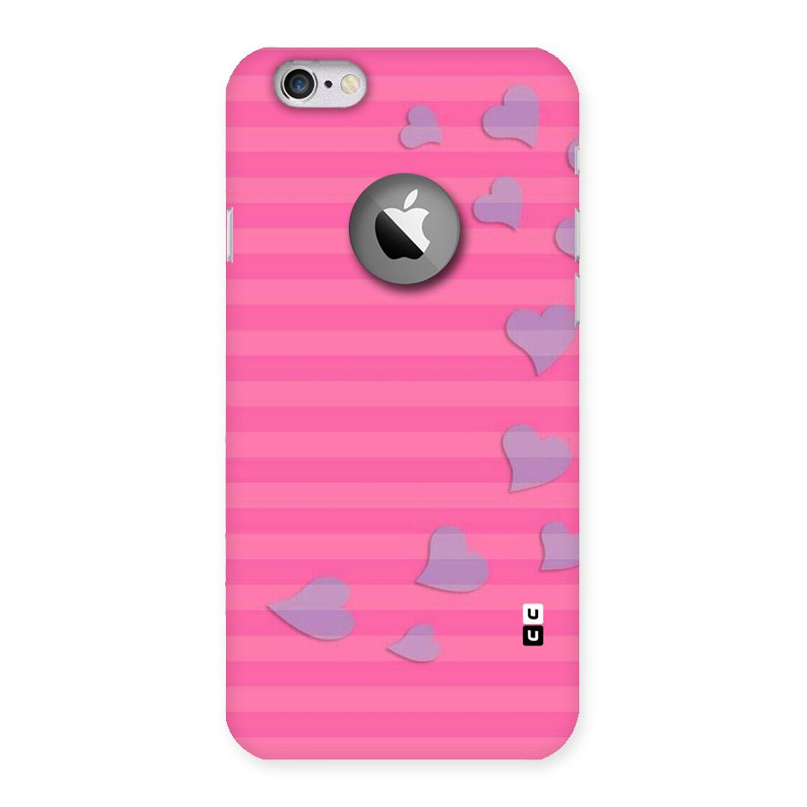 Light Heart Stripes Back Case for iPhone 6 Logo Cut
