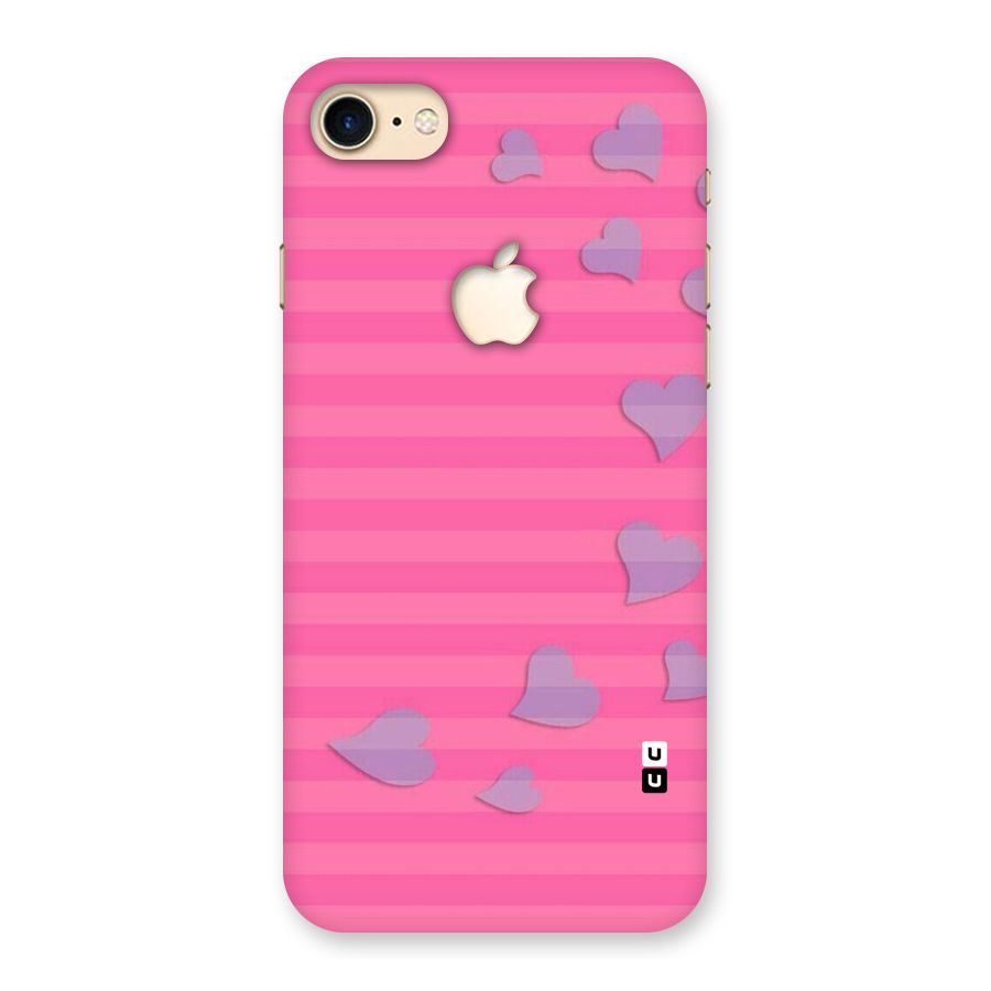 Light Heart Stripes Back Case for iPhone 7 Apple Cut