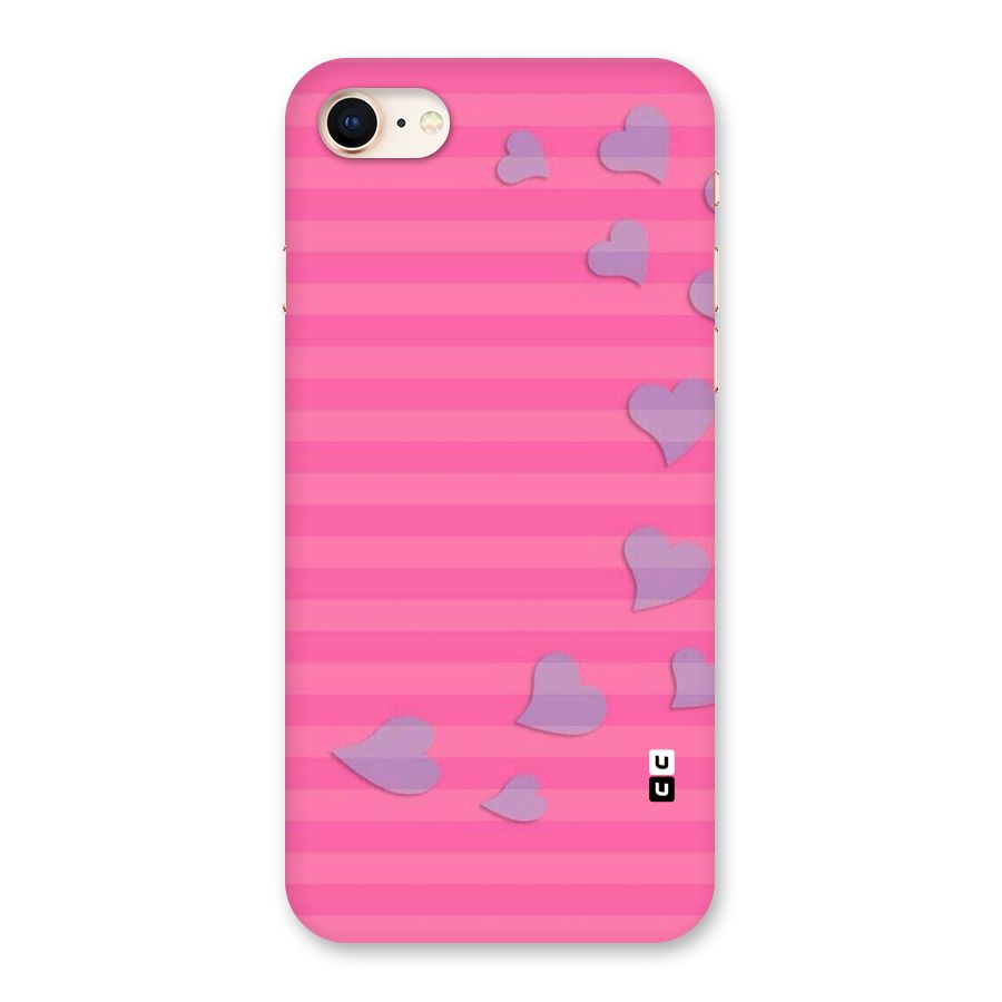 Light Heart Stripes Back Case for iPhone 8