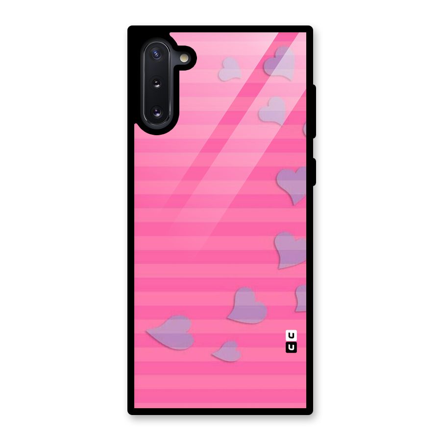 Light Heart Stripes Glass Back Case for Galaxy Note 10