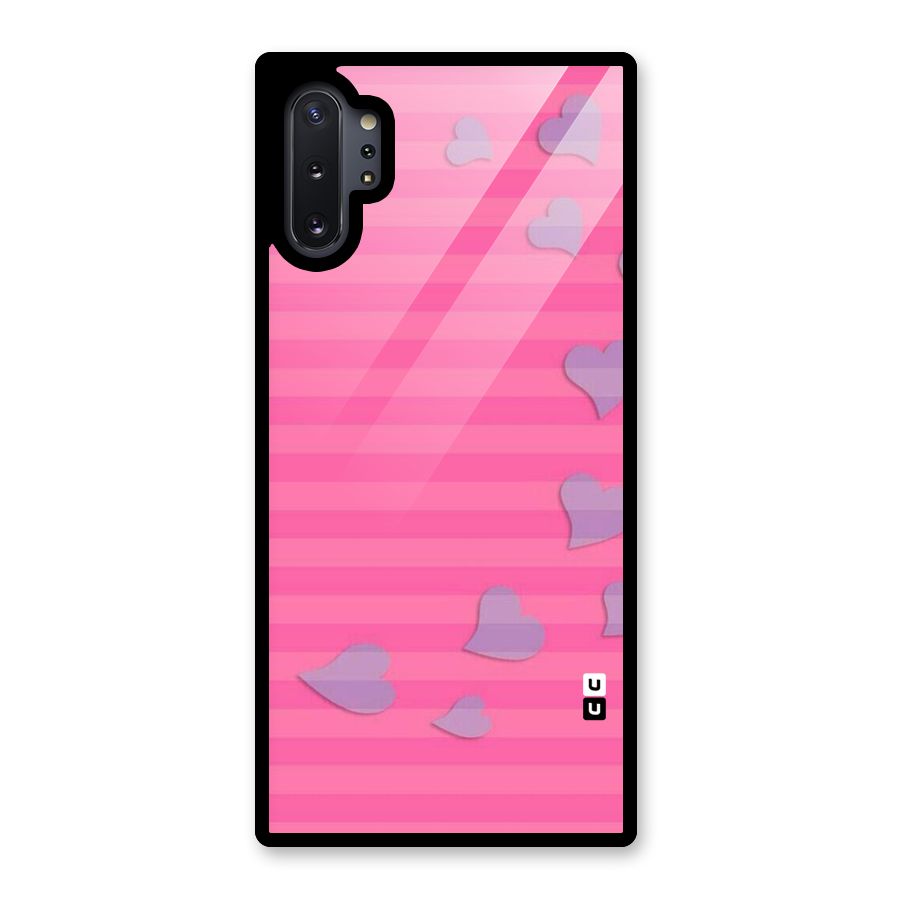Light Heart Stripes Glass Back Case for Galaxy Note 10 Plus