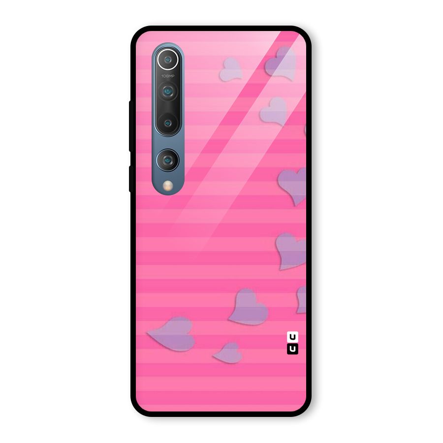 Light Heart Stripes Glass Back Case for Mi 10