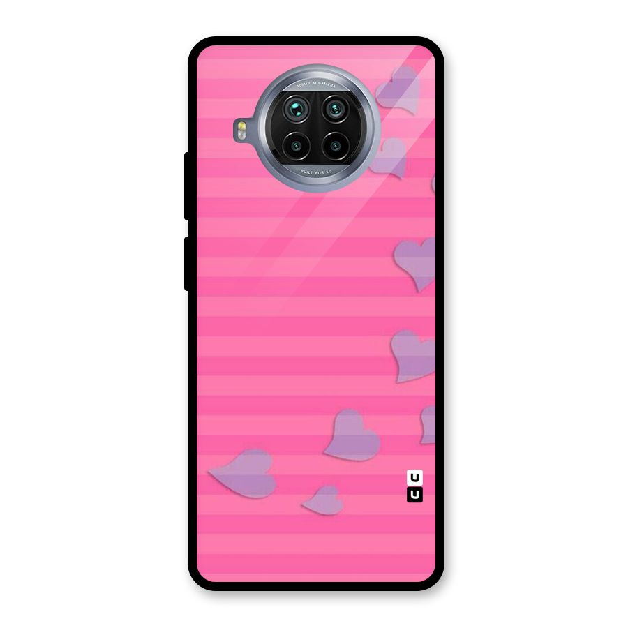 Light Heart Stripes Glass Back Case for Mi 10i