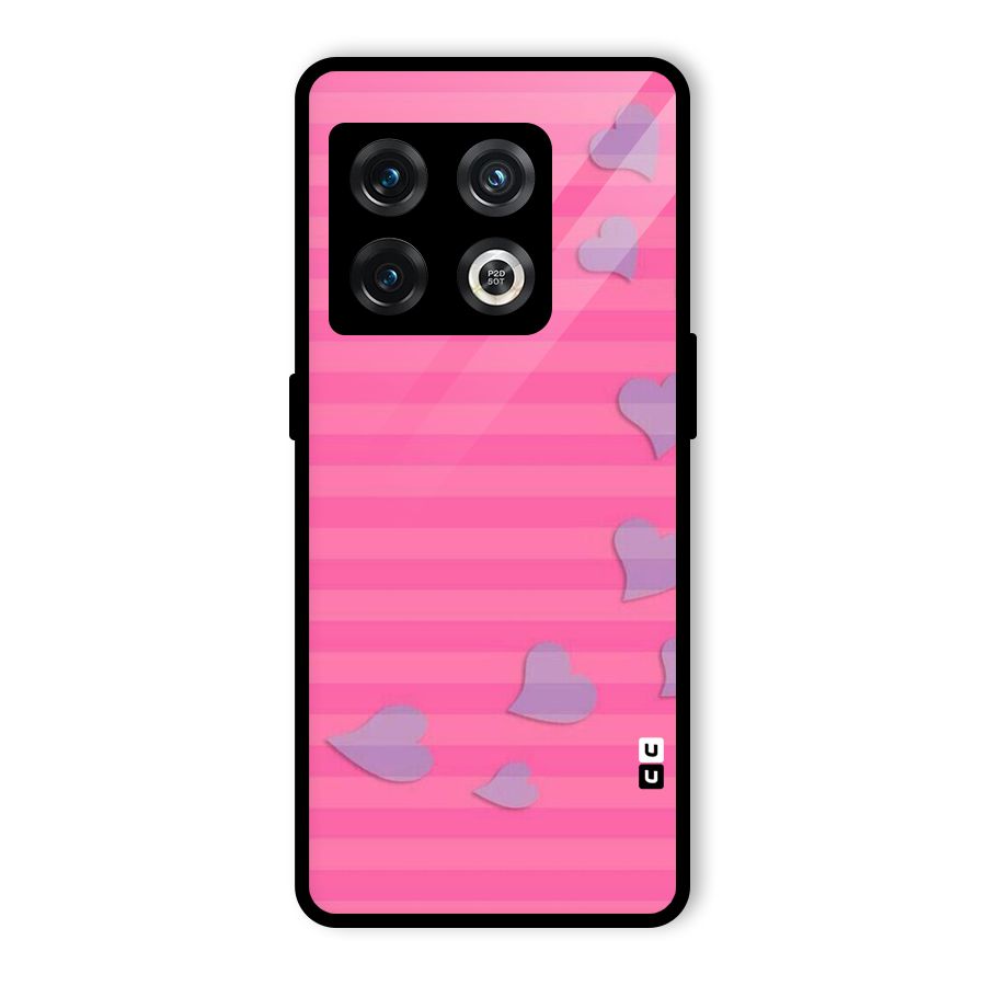 Light Heart Stripes Glass Back Case for OnePlus 10 Pro 5G