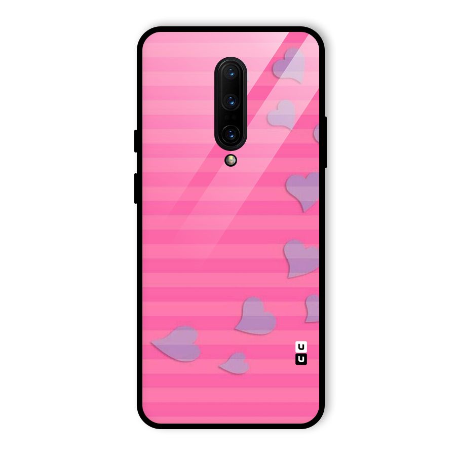 Light Heart Stripes Glass Back Case for OnePlus 7 Pro