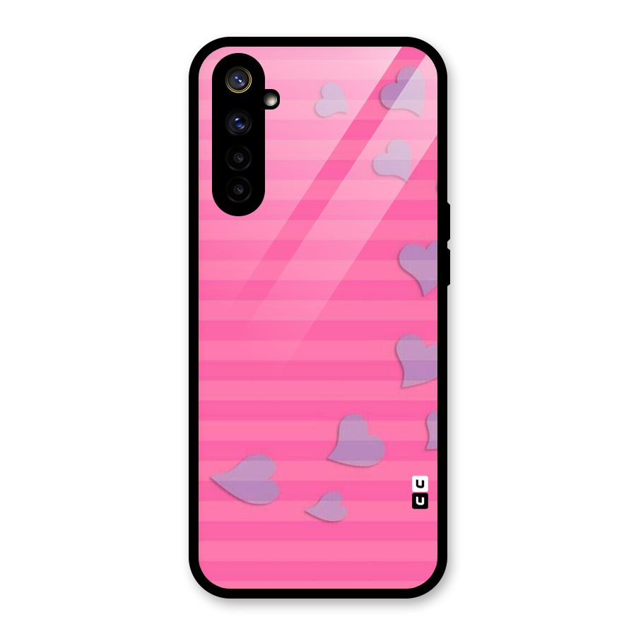Light Heart Stripes Glass Back Case for Realme 6i
