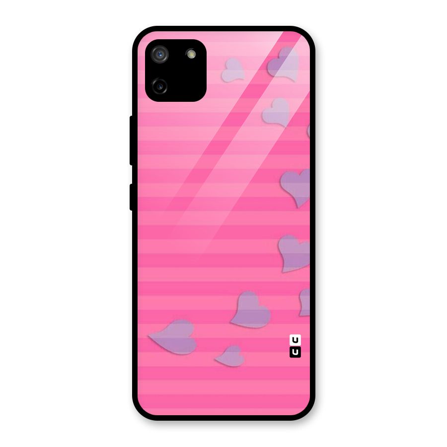 Light Heart Stripes Glass Back Case for Realme C11