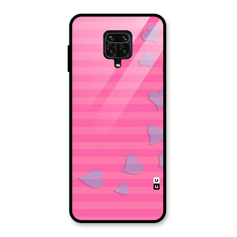 Light Heart Stripes Glass Back Case for Redmi Note 10 Lite