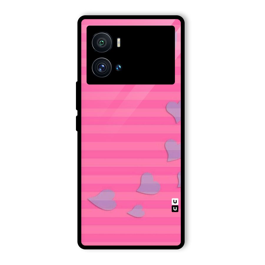 Light Heart Stripes Glass Back Case for Vivo iQOO 9 Pro