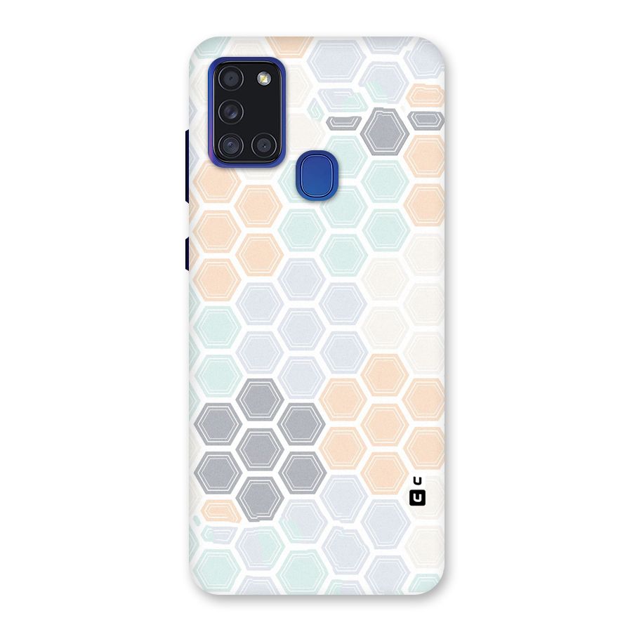 Light Hexagons Back Case for Galaxy A21s