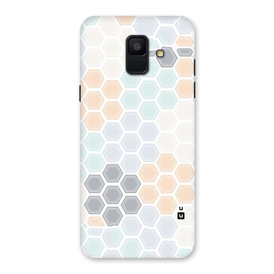 Light Hexagons Back Case for Galaxy A6 (2018)