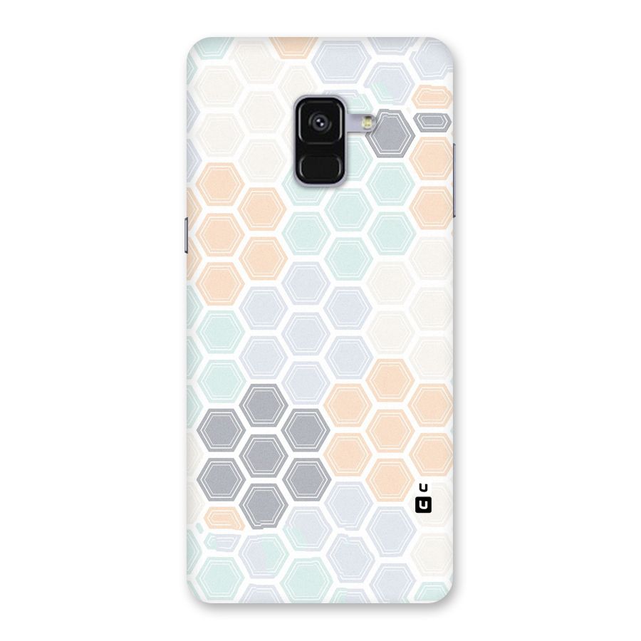 Light Hexagons Back Case for Galaxy A8 Plus