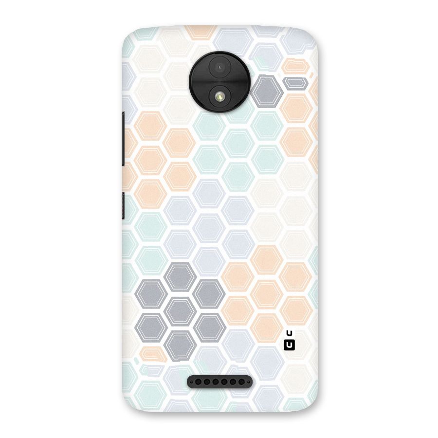 Light Hexagons Back Case for Moto C