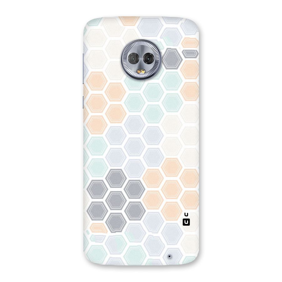 Light Hexagons Back Case for Moto G6 Plus