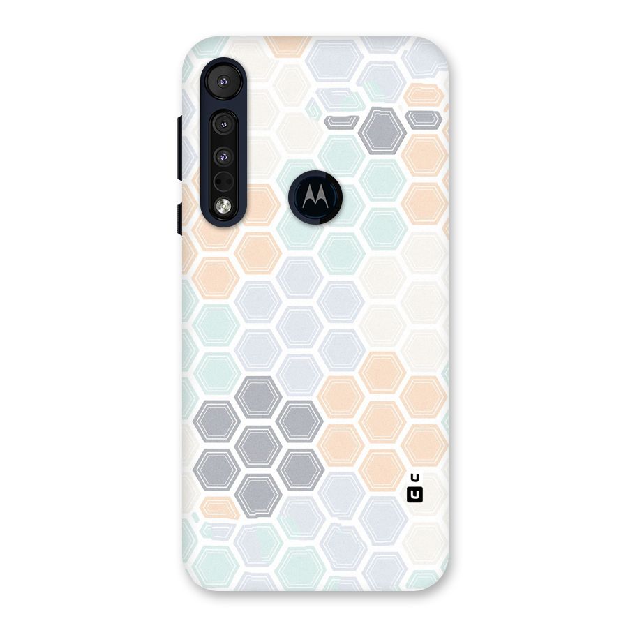 Light Hexagons Back Case for Motorola One Macro